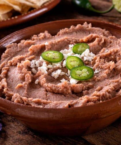 Los frijoles refritos en la cocina mexicana