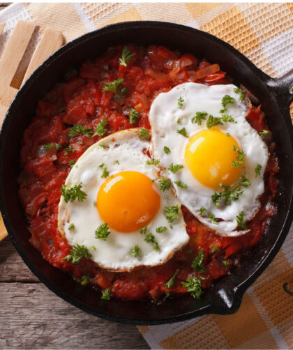 Tradicional receta de los huevos rancheros