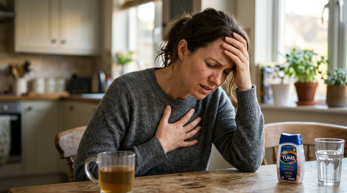 Por qué sientes ardor en el pecho después de comer - detalle